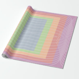 Candy Cake Pastel Colour Block Wrapping Paper