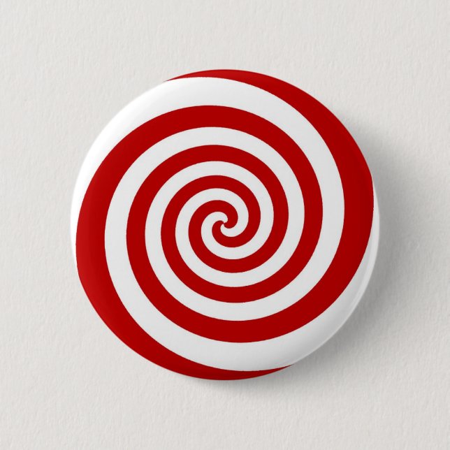 Candy Cane 6 Cm Round Badge (Front)
