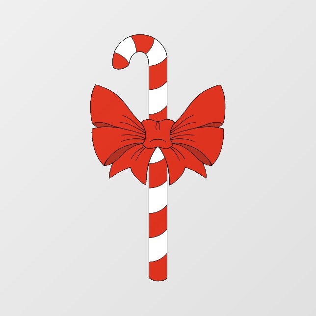 Candy Cane and Bow (Sheet)