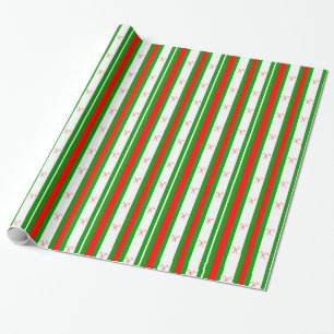 Candy Cane and Stripes Gift Wrap