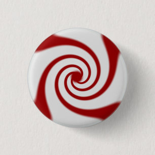 Candy Cane Basics Peppermint Drop  3 Cm Round Badge