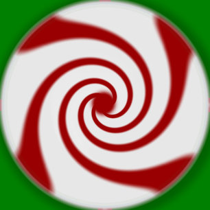 Candy Cane Basics Peppermint Drop Classic Round Sticker
