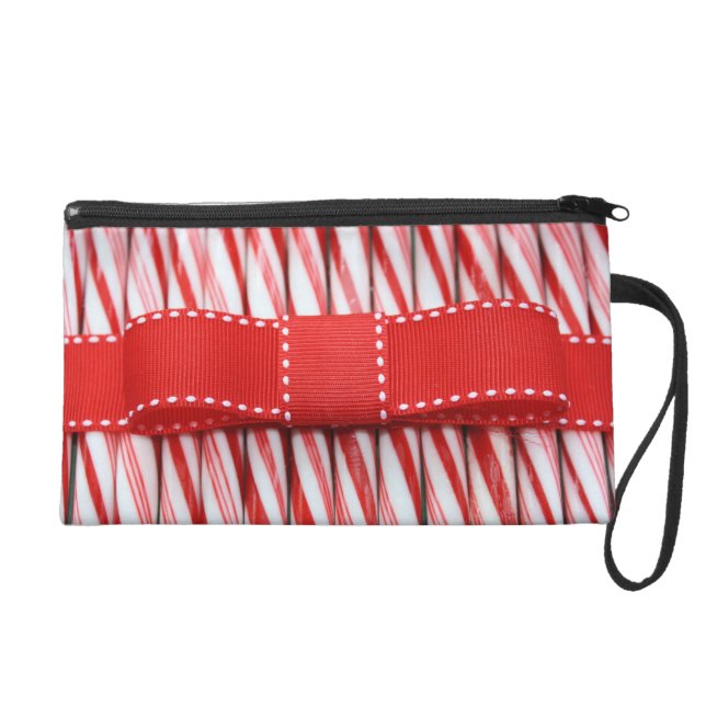 Candy Cane Bow Make-Up Bag (Front)