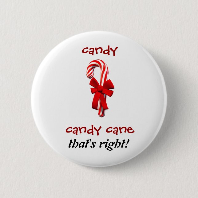 Candy Cane Button (Front)