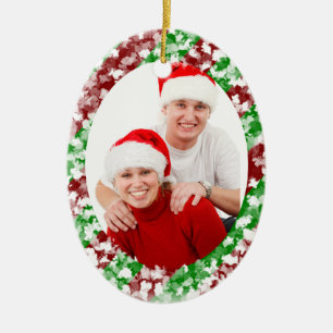 Candy Cane Ceramic Tree Decoration