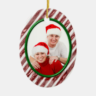 Candy Cane Ceramic Tree Decoration