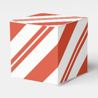 Candy Cane Chorus-Big Stripe Diagonal Favour Box