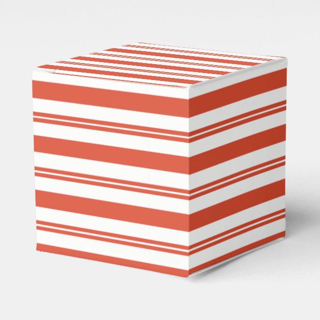 Candy Cane Chorus-Big Stripe Horizonal Gift Box (Front Side)