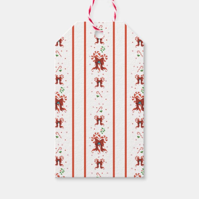 Candy Cane Chorus  Gift Tags (Front)
