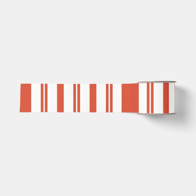 Candy Cane Chorus-Stripe-Verticle Grosgrain Ribbon (Front)