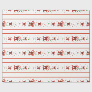 Candy Cane Chorus Wrapping Paper