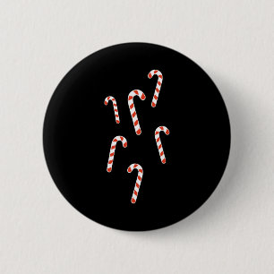 Candy Cane Christmas 6 Cm Round Badge
