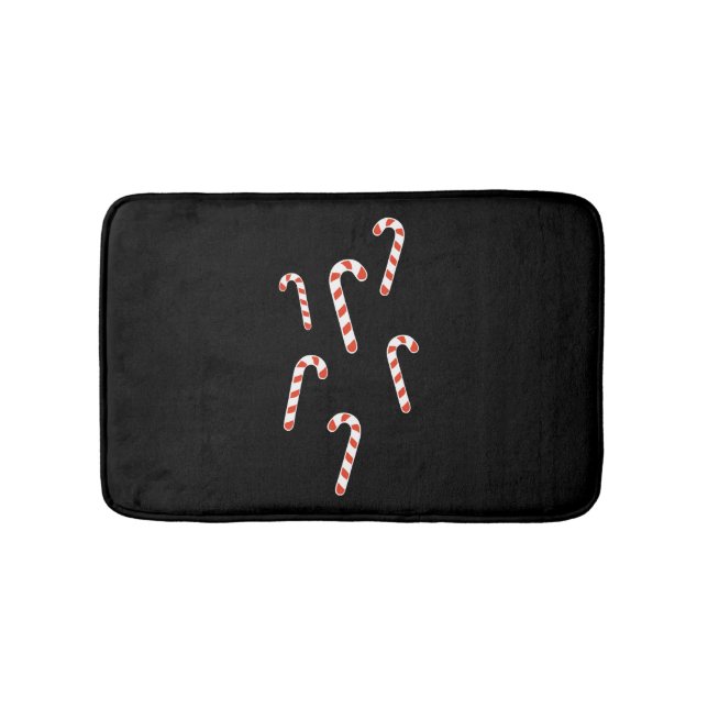 Candy Cane Christmas Bath Mat (Front)