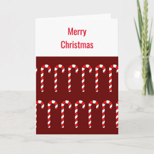 Candy Cane Christmas Card