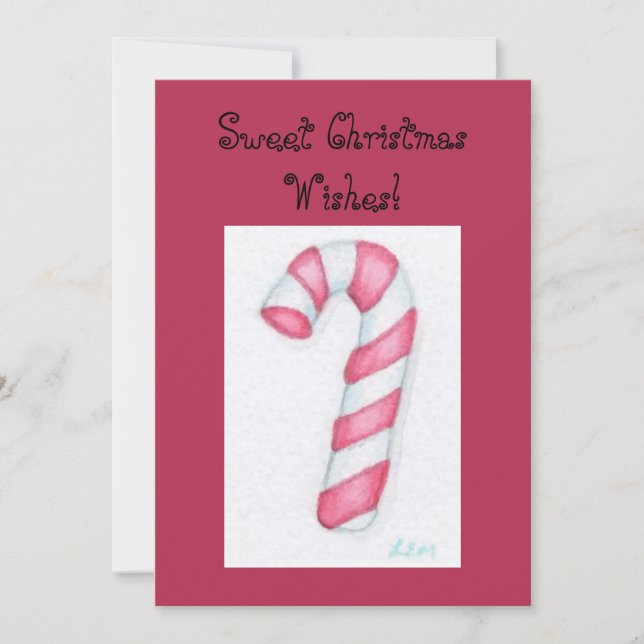 Candy Cane Christmas Cards (Front)