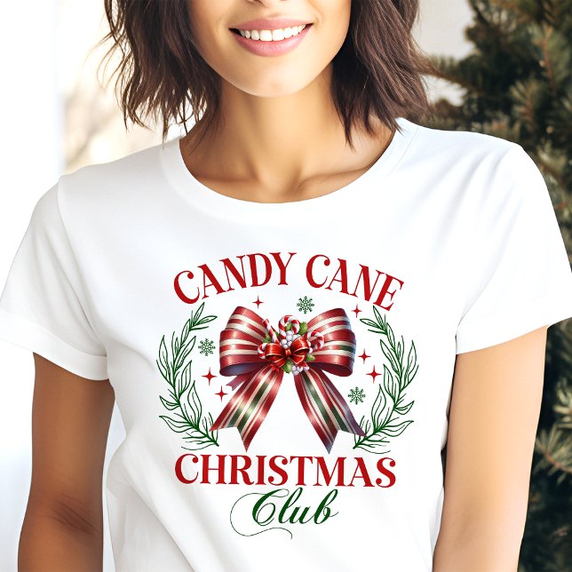 Candy Cane Christmas Club Festive Holiday Tri-Blend Shirt (Creator Uploaded)