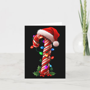 Candy Cane Christmas Design Boys Girls Kids Adults Card
