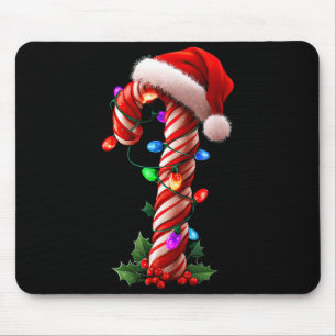 Candy Cane Christmas Design Boys Girls Kids Adults Mouse Pad