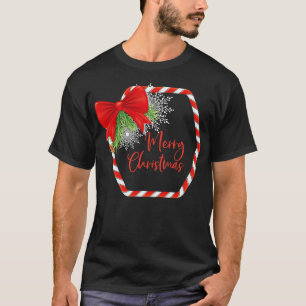 Candy Cane Christmas Frame T-Shirt