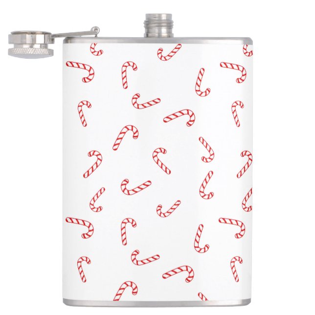 Candy Cane Christmas Hip Flask (Opened)
