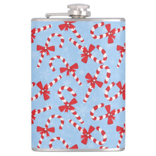 Candy Cane Christmas Hip Flask