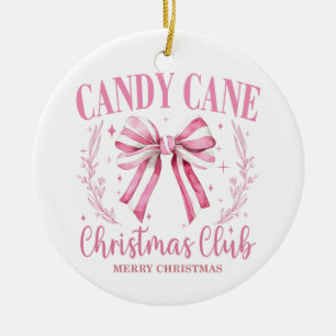 Candy Cane Christmas Keepsake Ceramic Tree Decoration