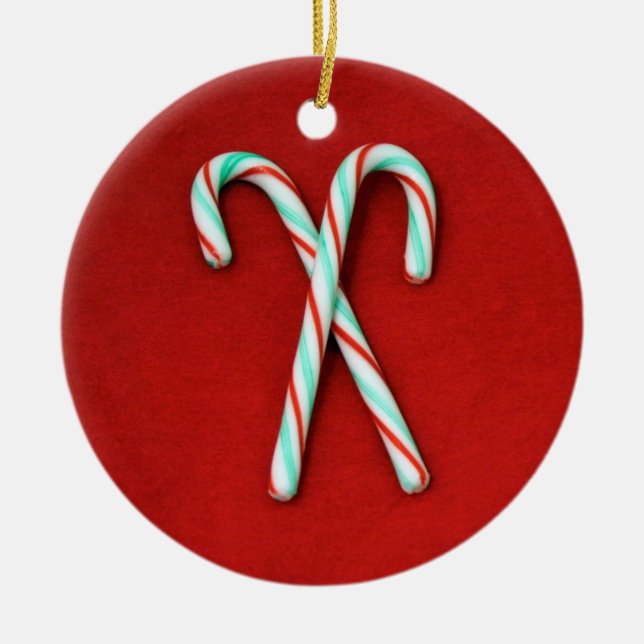 Candy Cane Christmas Ornament (Front)