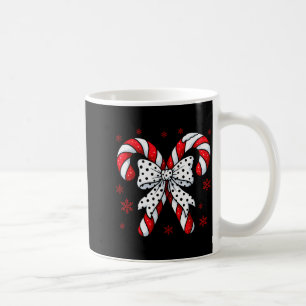 Candy Cane Christmas Season Girls Womens Retro Coq Coffee Mug
