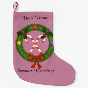 Candy Cane Christmas Stocking (Customisable)