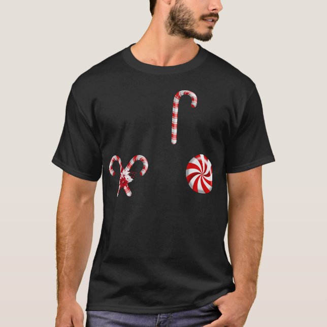 Candy Cane Christmas T-Shirt (Front)