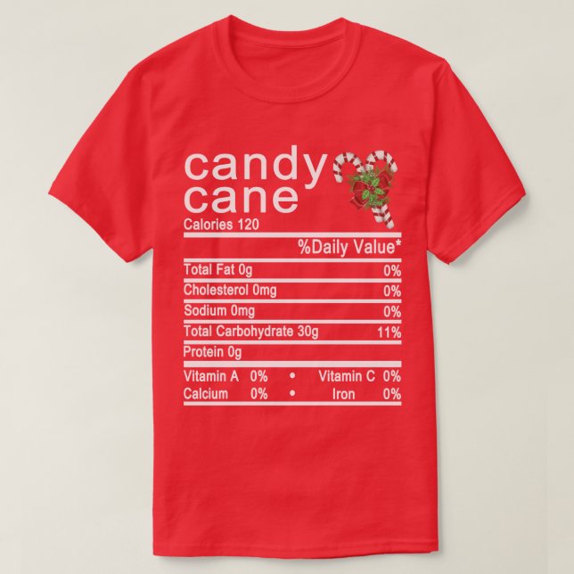 candy cane christmas T-Shirt (Design Front)