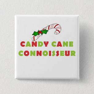 Candy Cane Connoissuer Tshirts and Gifts 15 Cm Square Badge