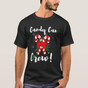 Candy Cane Crew Christmas Candy Love Matching Fami T-Shirt