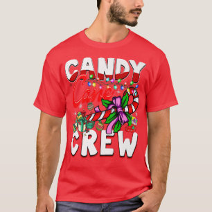 Candy Cane Crew Christmas Candy Lover Kids Boys Gi T-Shirt