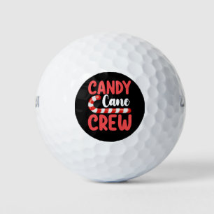 Candy Cane Crew Christmas Family Holiday Pyjamas Golf Balls