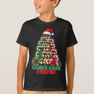 Candy Cane Crew Christmas Funny Xmas Matching Fami T-Shirt