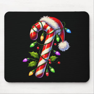 Candy Cane Crew Christmas Light Family Xmas Santa  Mouse Pad
