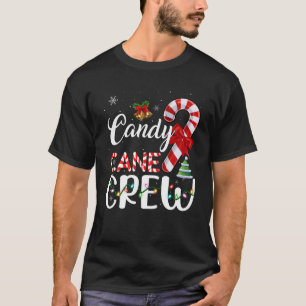 Candy Cane Crew Christmas Lights Candy Funny Xmas T-Shirt