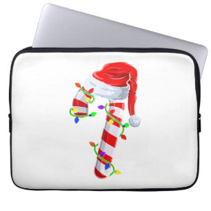 Candy Cane Crew Christmas Lights Family Matching X Laptop Sleeve