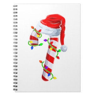 Candy Cane Crew Christmas Lights Family Matching X Notebook
