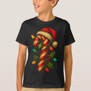 Candy Cane Crew Christmas Lights Family Matching X T-Shirt