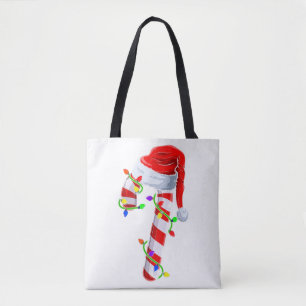 Candy Cane Crew Christmas Lights Family Matching X Tote Bag
