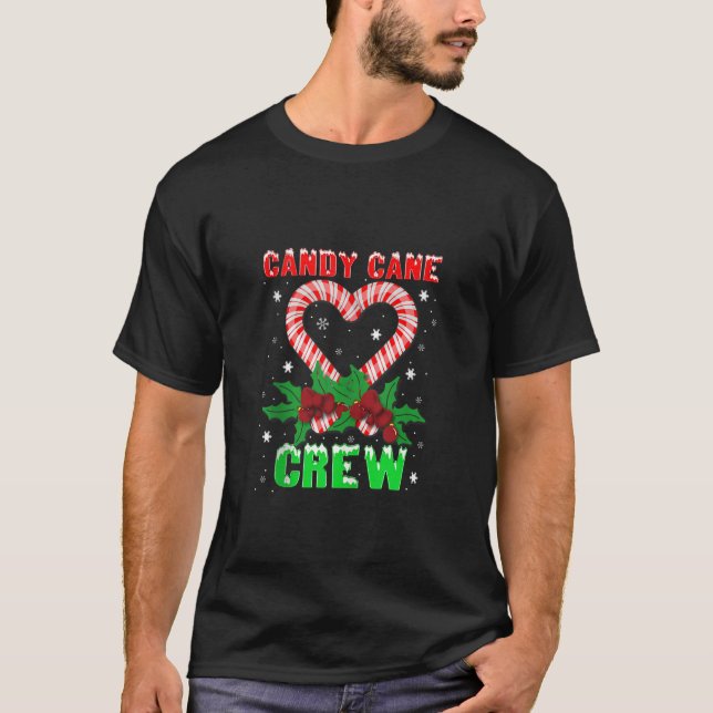 Candy Cane Crew Christmas Sweets Family Matching C T-Shirt (Front)