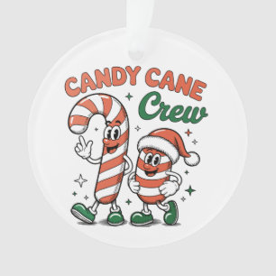 Candy Cane Crew Christmas Xmas Holiday Season Ornament
