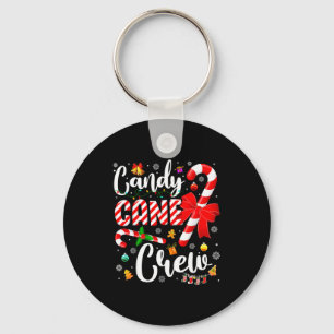 Candy Cane Crew Christmas Xmas Love Candy Boys Gir Key Ring