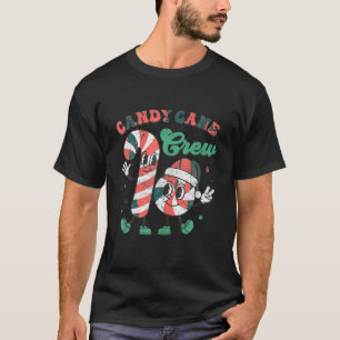 Candy Cane Crew Christmas Xmas Love Candy Boys Gir T-Shirt