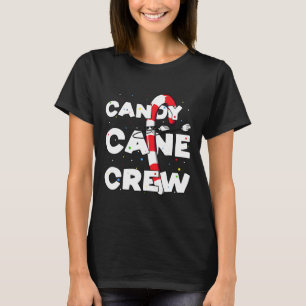 Candy Cane Crew Fun Christmas Candy Lover Dancing  T-Shirt