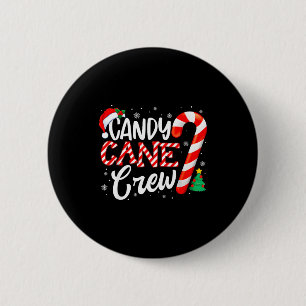 Candy Cane Crew Funny Christmas Candy Lover Xmas  6 Cm Round Badge