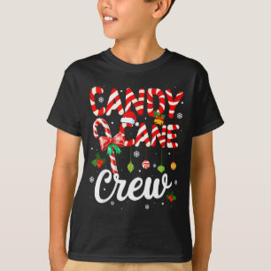 Candy Cane Crew Funny Christmas Holiday Family Men T-Shirt
