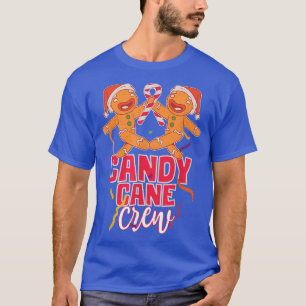 Candy Cane Crew Group Matching Christmas Party Gin T-Shirt